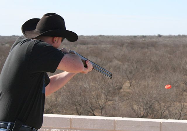 Man Skeet Shooting at El Rancho Arenosa