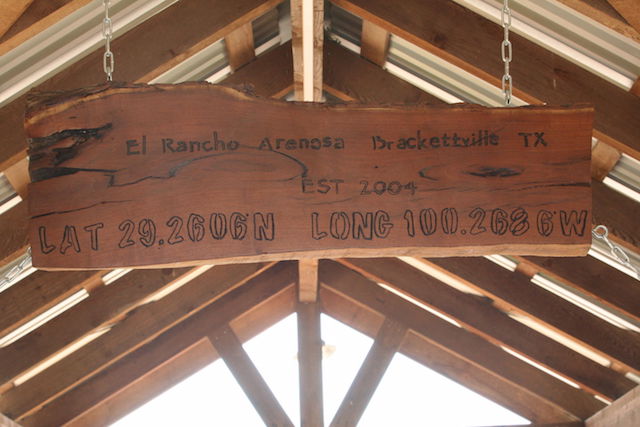 El Rancho Arenosa Brackettville TX, EST 2004, LAT 29.2606N LONG 100.2686W