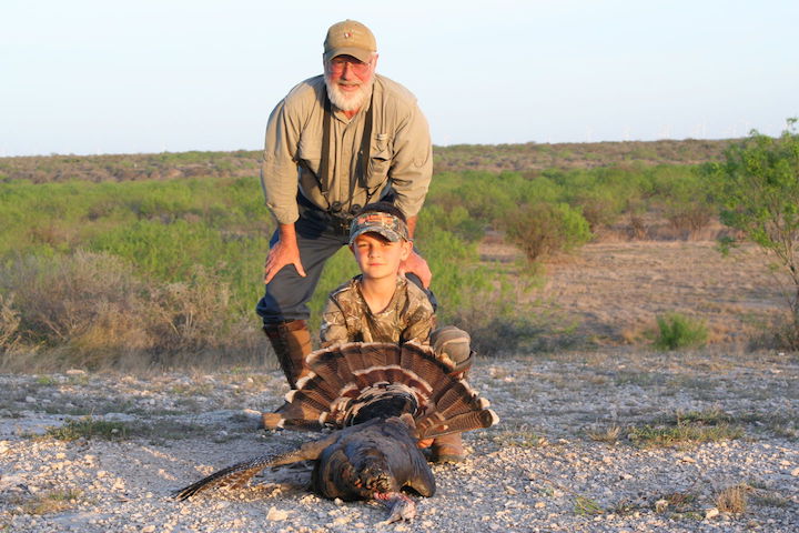 Boy Turkey Hunter at El Rancho Arenosa in South Texas