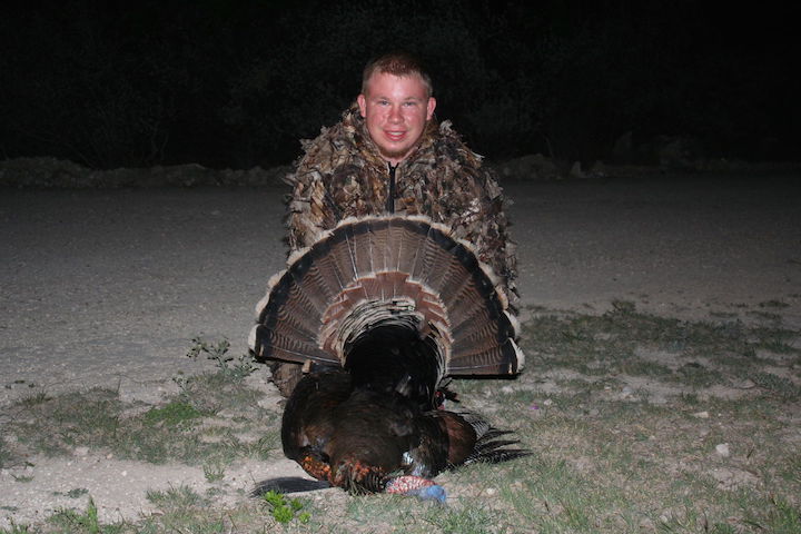 Smiling Turkey Hunter at El Rancho Arenosa in South Texas